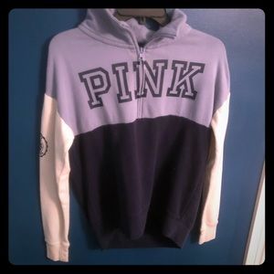 Victoria secret pink sweatshirt quarter zip